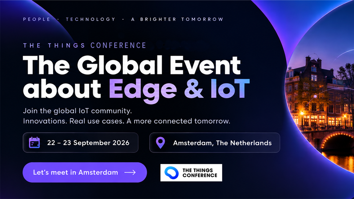 See more, wire less: The Things Conference 2026 in Amsterdam: Innovationen, spannende Diskussionen und die Einführung IO-Link über LoRaWAN