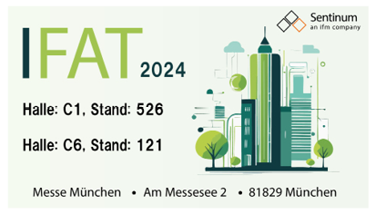Besuchen Sie uns vom 13.-17.Mai auf der IFAT in München!