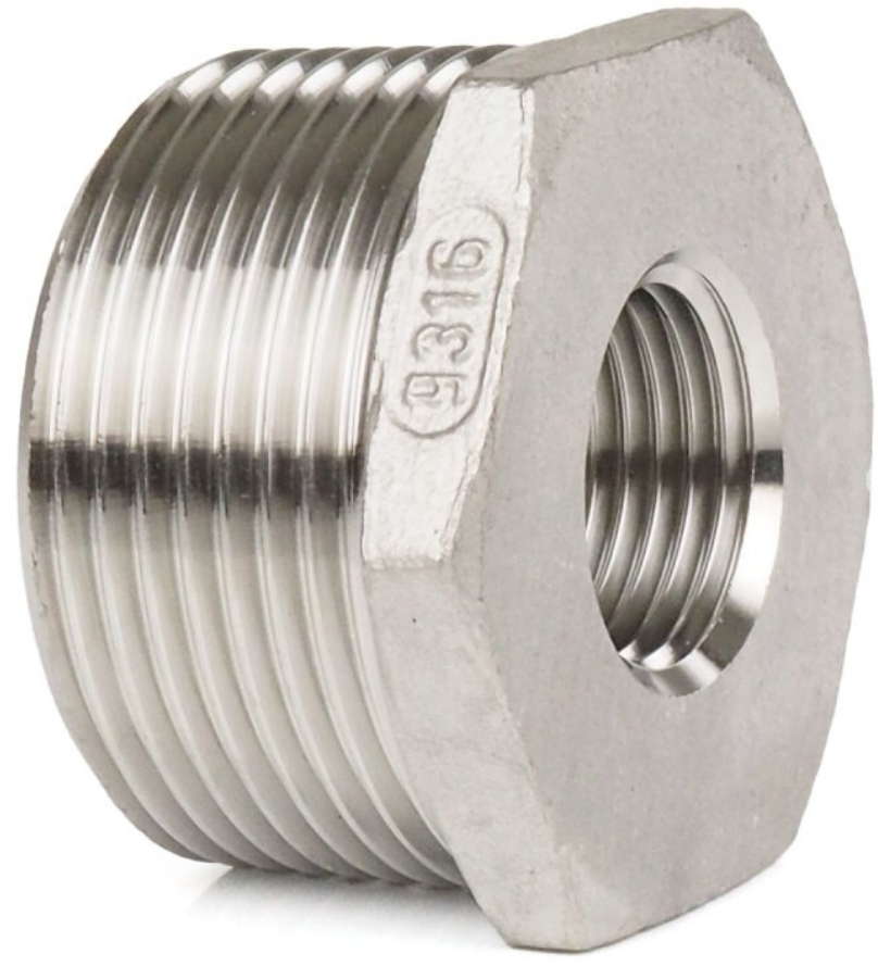 Adapter Reduzierstück Edelstahl Reduzierstück 3/4" x 1/4"