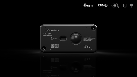 Apollon-Q Radar Füllstandsensor NB-IoT Mobilfunk von Sentinum