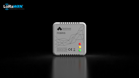 Febris Indoor Temperatur Luftfeuchte Sensor LoRaWAN® LoRa von Sentinum