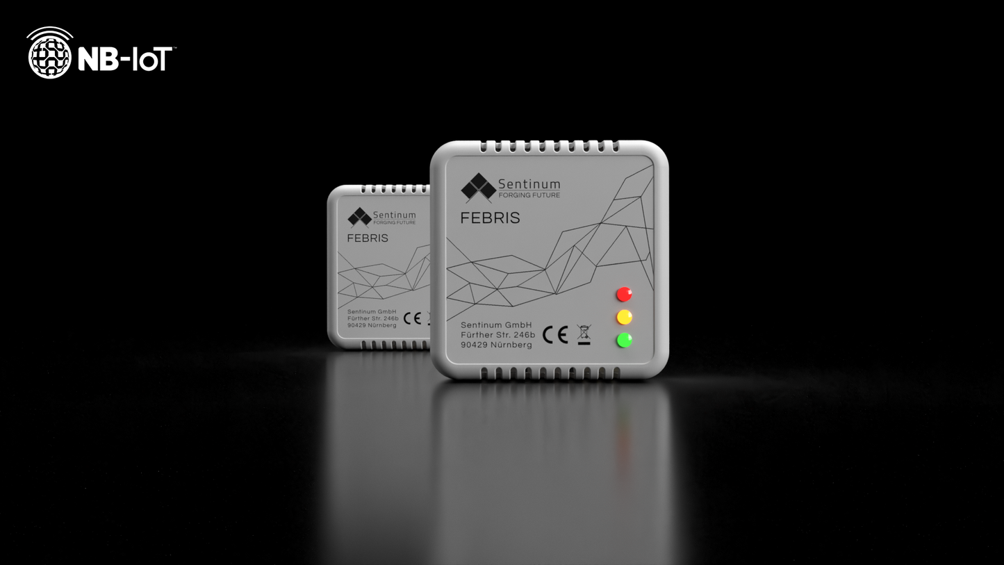 Febris Indoor Schimmelwarnsensor NB-IoT LTE-CAT-M1 LPWA mit SIM Karte