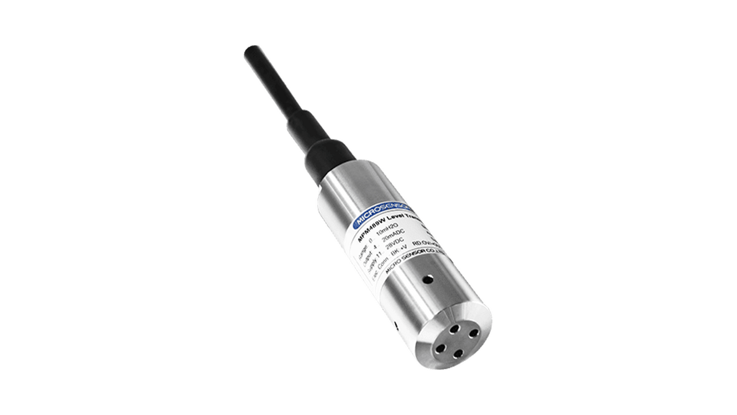 Hydrostatische Pegelsonde MPM489W, 0–10 mH₂O, 10 m PUR-Kabel