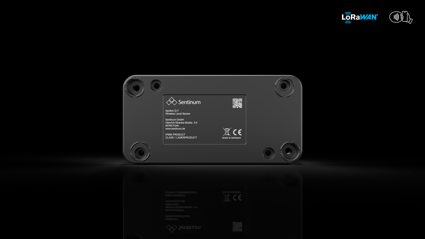 Apollon-Q Laser ToF Füllstandsensor LoRaWAN® light