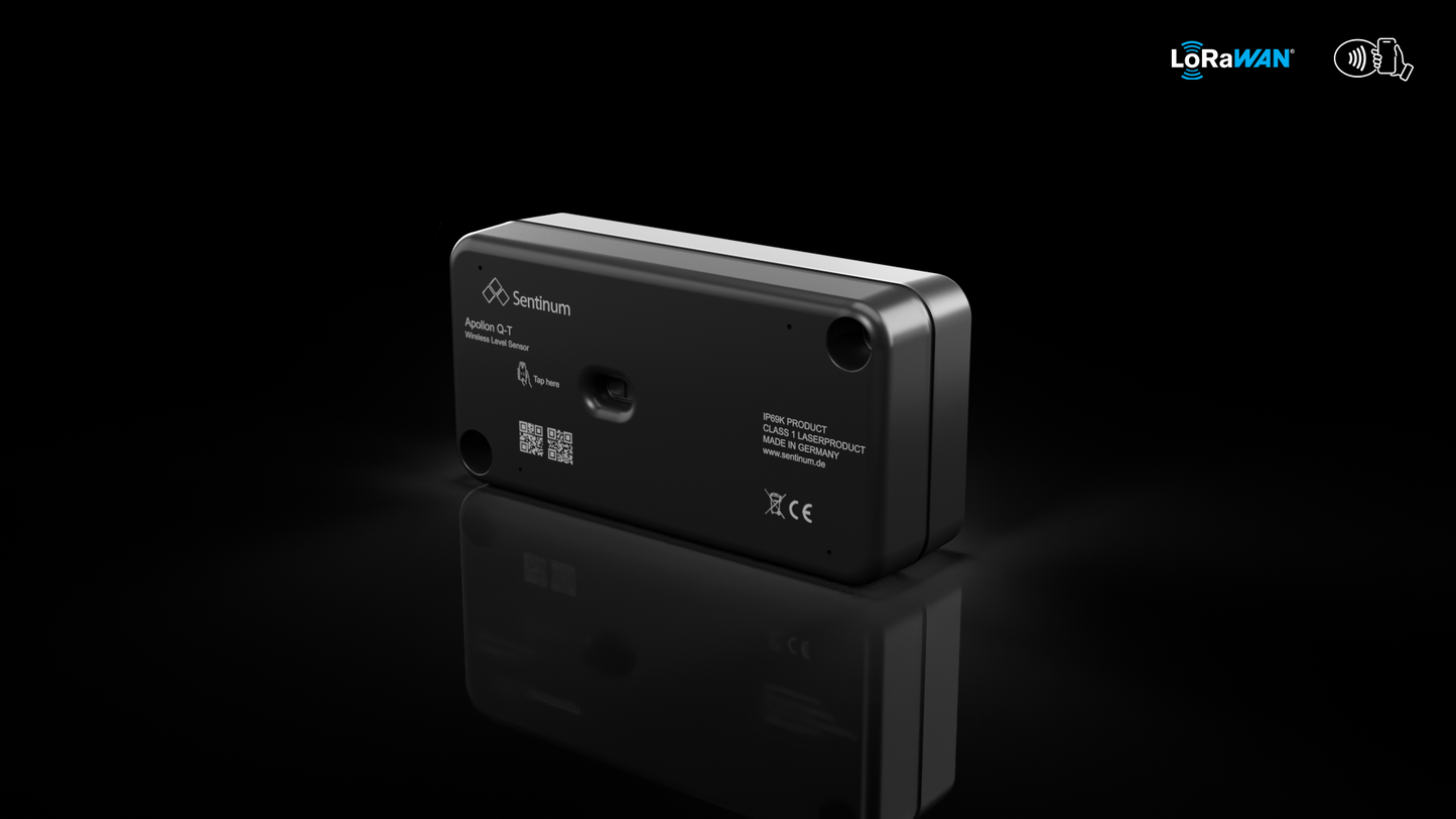 Apollon-Q Laser ToF Füllstandsensor LoRaWAN® light