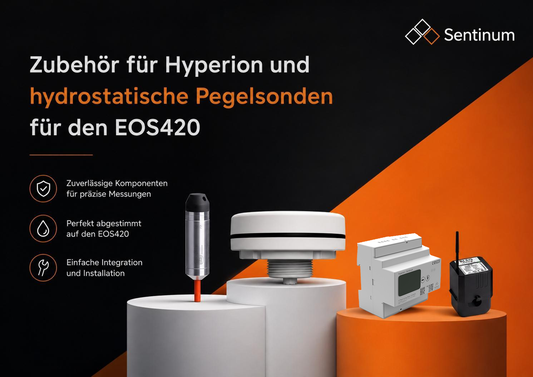 Neu im Sentinum Shop: Zubehör für Hyperion und hydrostatische Pegelsonden für den EOS420