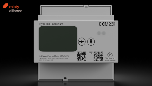LoRa Energiezähler für Energiemonitoring nach ISO 50001 Hyperion IoT Energymeter mioty front view