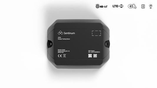 GPS Tracker Juno GNSS mit NB‑IoT und LTE‑CAT‑M1 für industrielle Ortung
