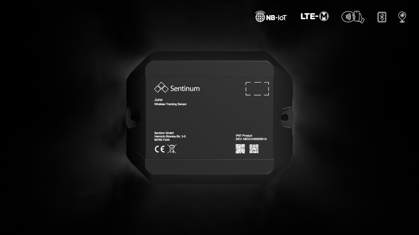 Robuster GPS Tracker mit GNSS, NB‑IoT und LTE‑CAT‑M1 von Sentinum
