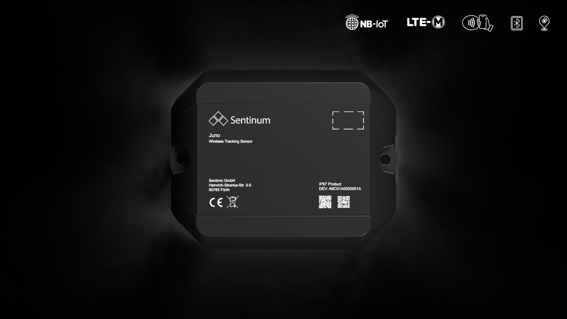 Robuster GPS Tracker mit GNSS, NB‑IoT und LTE‑CAT‑M1 von Sentinum

