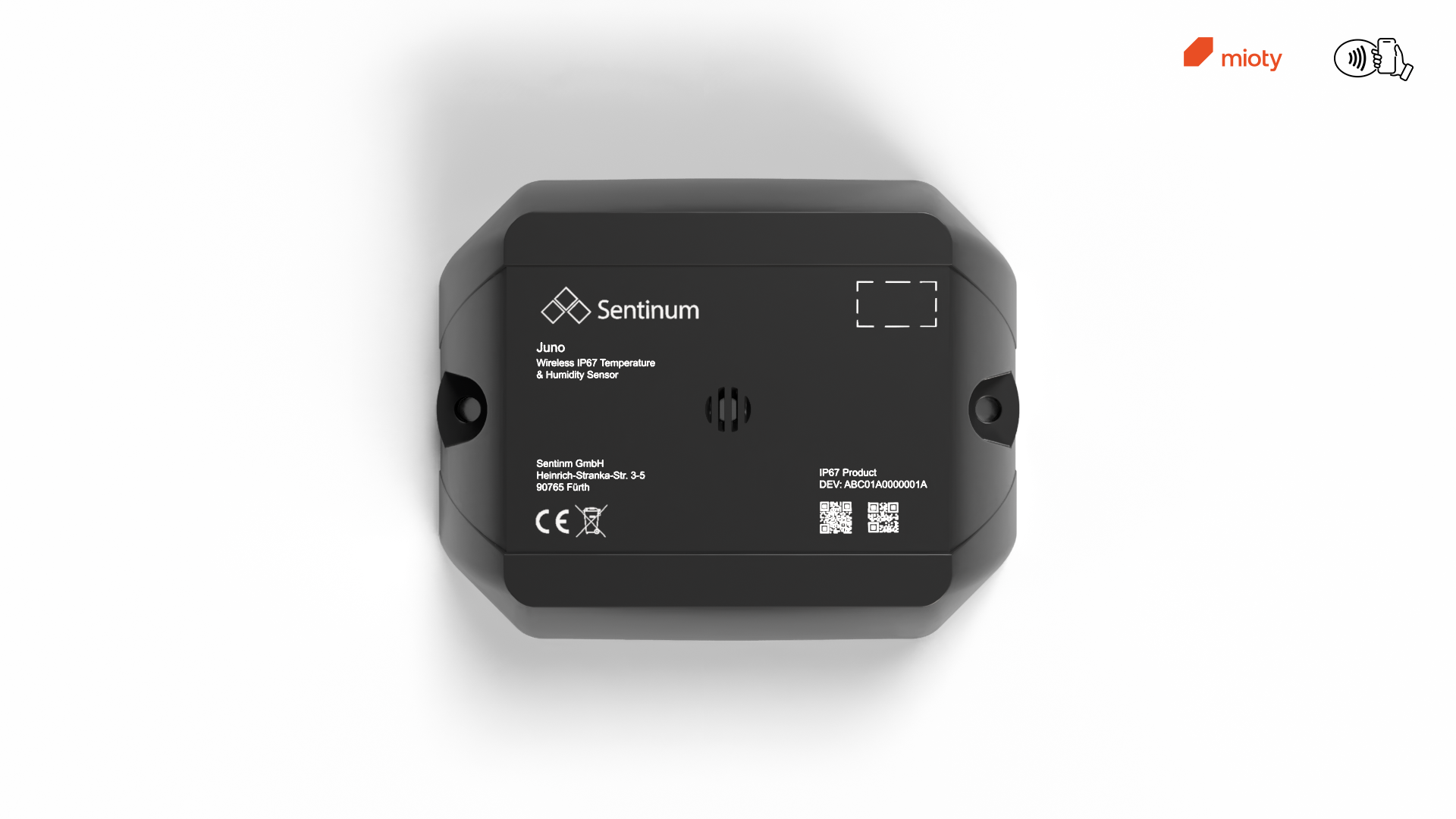 mioty® Outdoor Temperatur‑ und Luftfeuchtemonitoring mit IP67 Sensor
