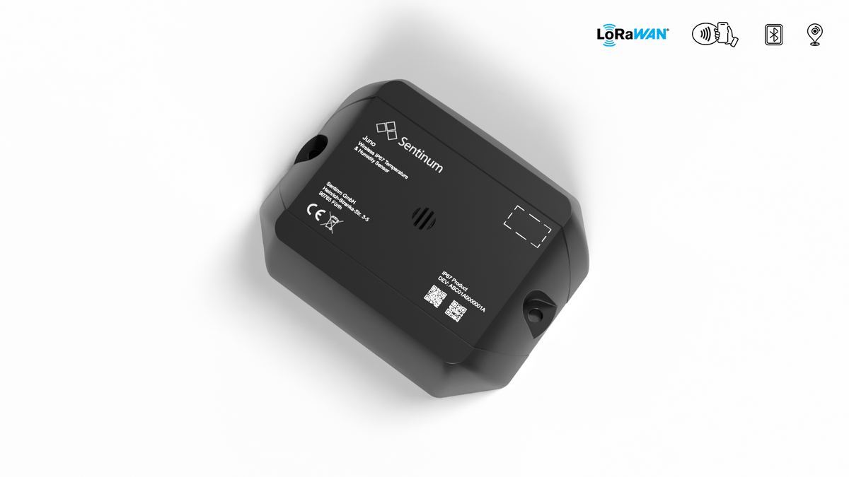 Temperatur‑ und Luftfeuchte‑Tracking mit LoRaWAN® und GNSS‑Scan für Logistikprozesse
