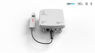 IoT Bodenfeuchtesensor lora, Gaia Anschlussbox und Murata Bodensensor, bodenfeuchte messen