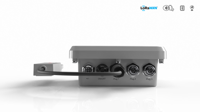 IoT Bodenfeuchtesensor lora, Gaia Anschlussbox und Murata Bodensensor, bodenfeuchte messen