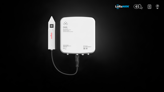 IoT Bodenfeuchtesensor lora, Gaia Anschlussbox und Murata Bodensensor, bodenfeuchte messen