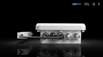 IoT Bodenfeuchtesensor lora, Gaia Anschlussbox und Murata Bodensensor, bodenfeuchte messen