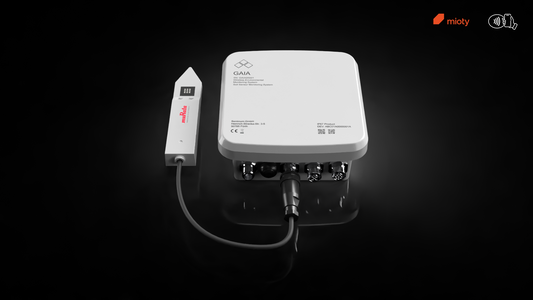 IoT Bodenfeuchtesensor mioty, Gaia Anschlussbox und Murata Bodensensor, bodenfeuchte messen