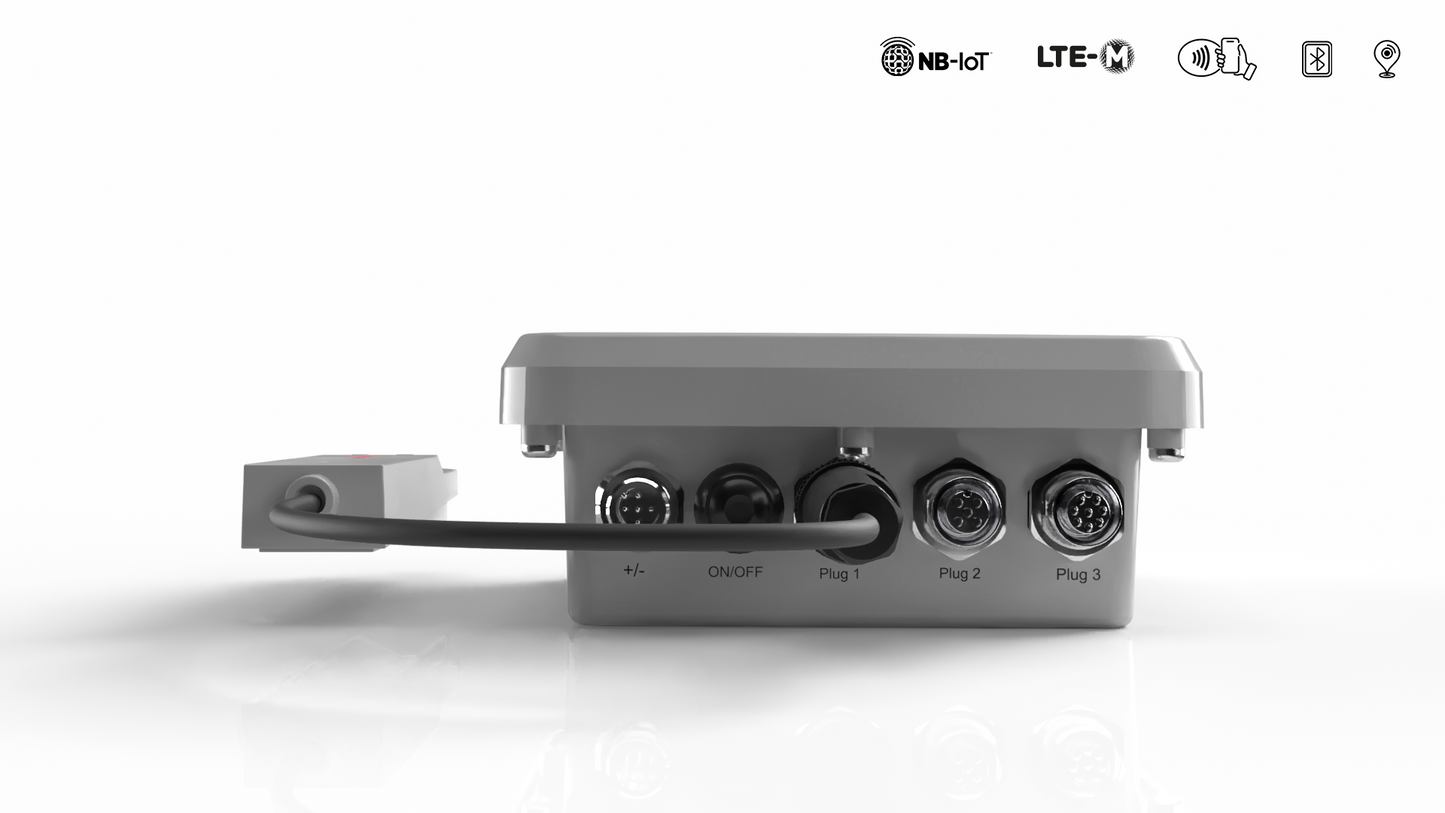 IoT Bodenfeuchtesensor nb-iot mobilfunk, Gaia Anschlussbox und Murata Bodensensor, bodenfeuchte messen