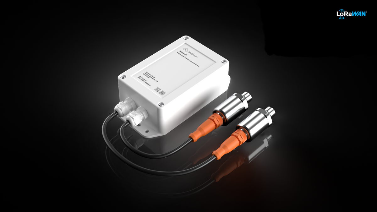 Industrielle Differenzdrucküberwachung mit LoRaWAN® und zwei Drucksensoren
