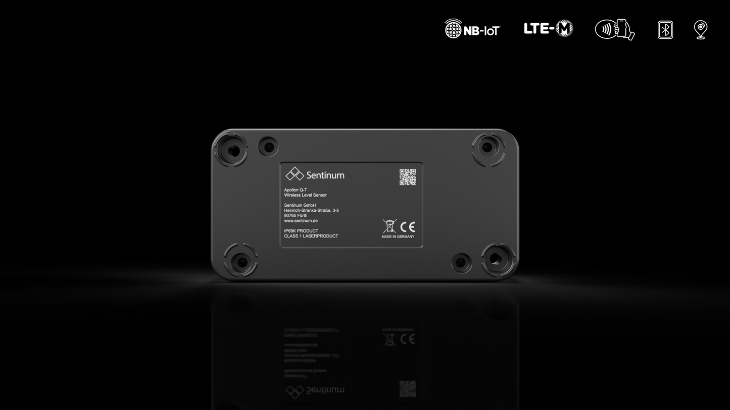 Apollon-Q Laser ToF Füllstandsensor NB-IoT/CAT-M1