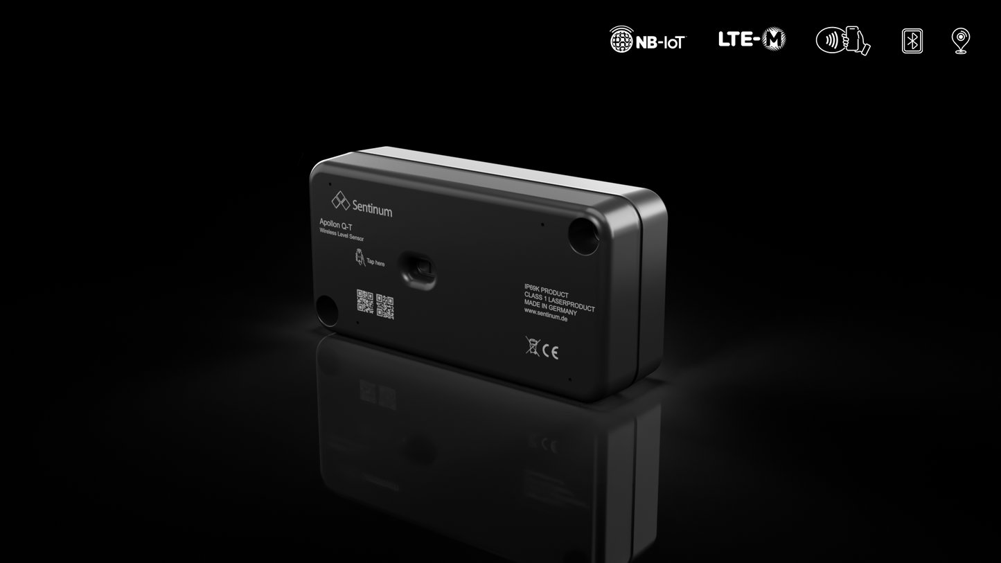 Apollon-Q Laser ToF Füllstandsensor NB-IoT/CAT-M1