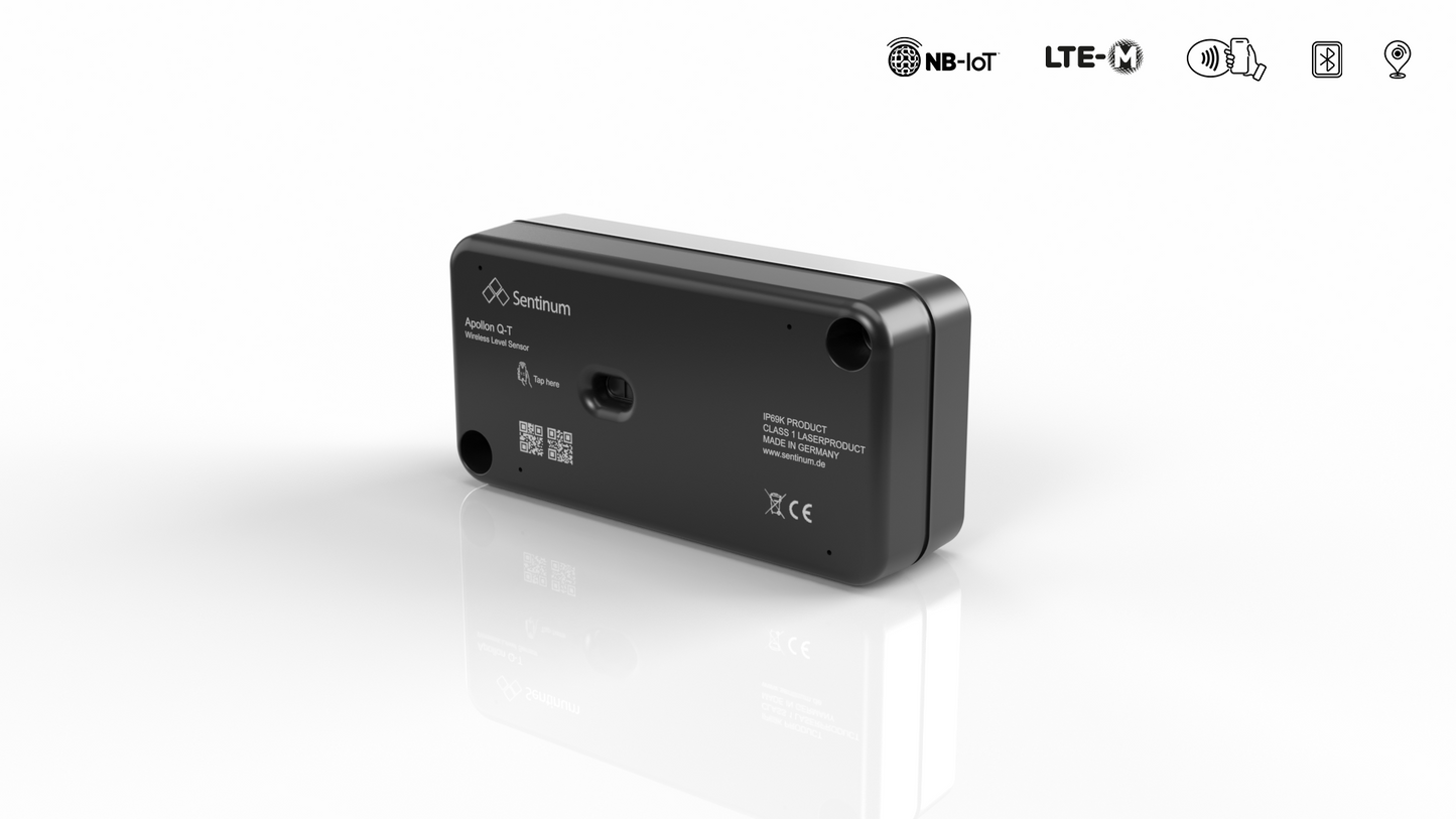 Apollon-Q Laser ToF Füllstandsensor NB-IoT/CAT-M1