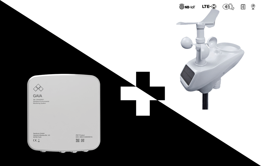 GAIA NB-IoT, LTE-CAT-M1 7-in-1 Wetterstation