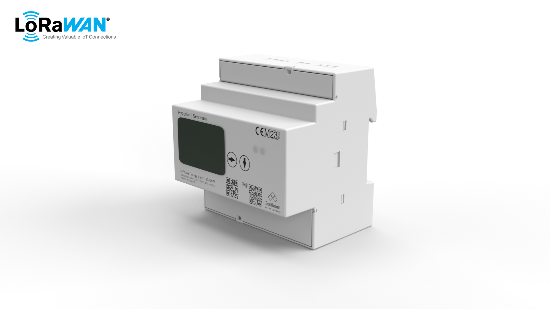 LoRa Energiezähler für Energiemonitoring nach ISO 50001
, Hyperion IoT Energymeter LoRa front view