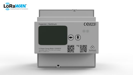 LoRa Energiezähler für Energiemonitoring nach ISO 50001
, Hyperion IoT Energymeter LoRa front view