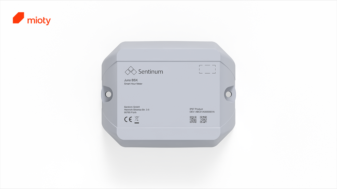 Juno IP69k operating hour counter Betriebsstundenzähler mioty front