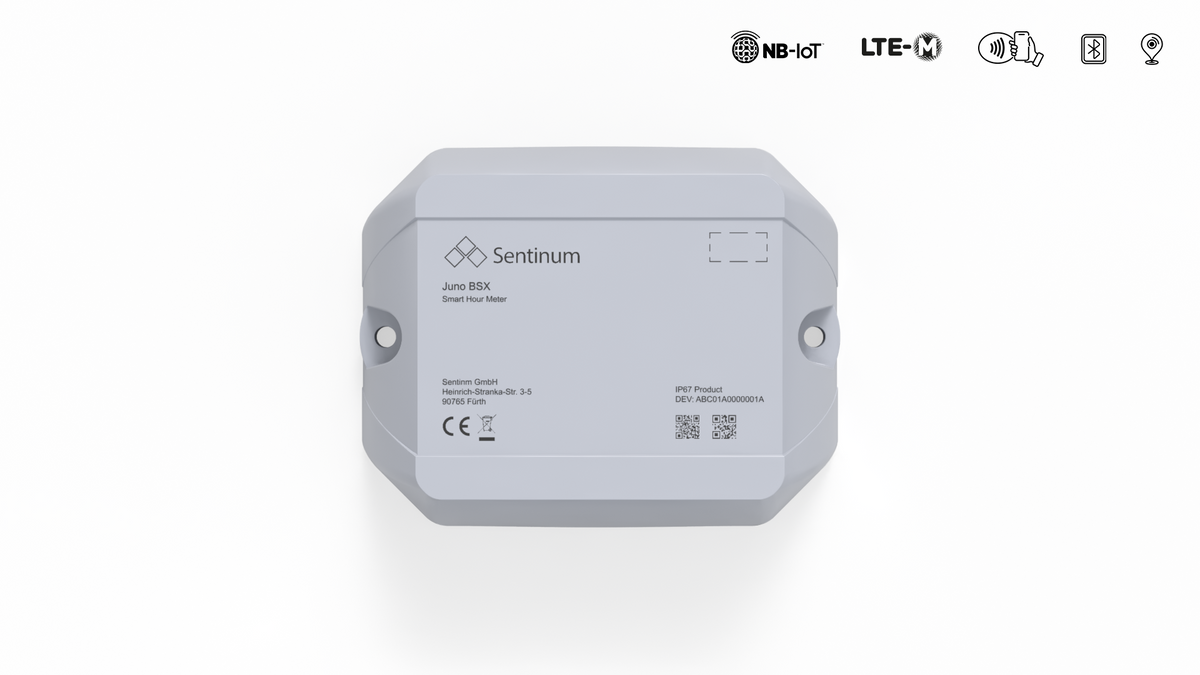 Juno IP69k operating hour counter Betriebsstundenzähler nb-iot, lte-cat-m1 front2