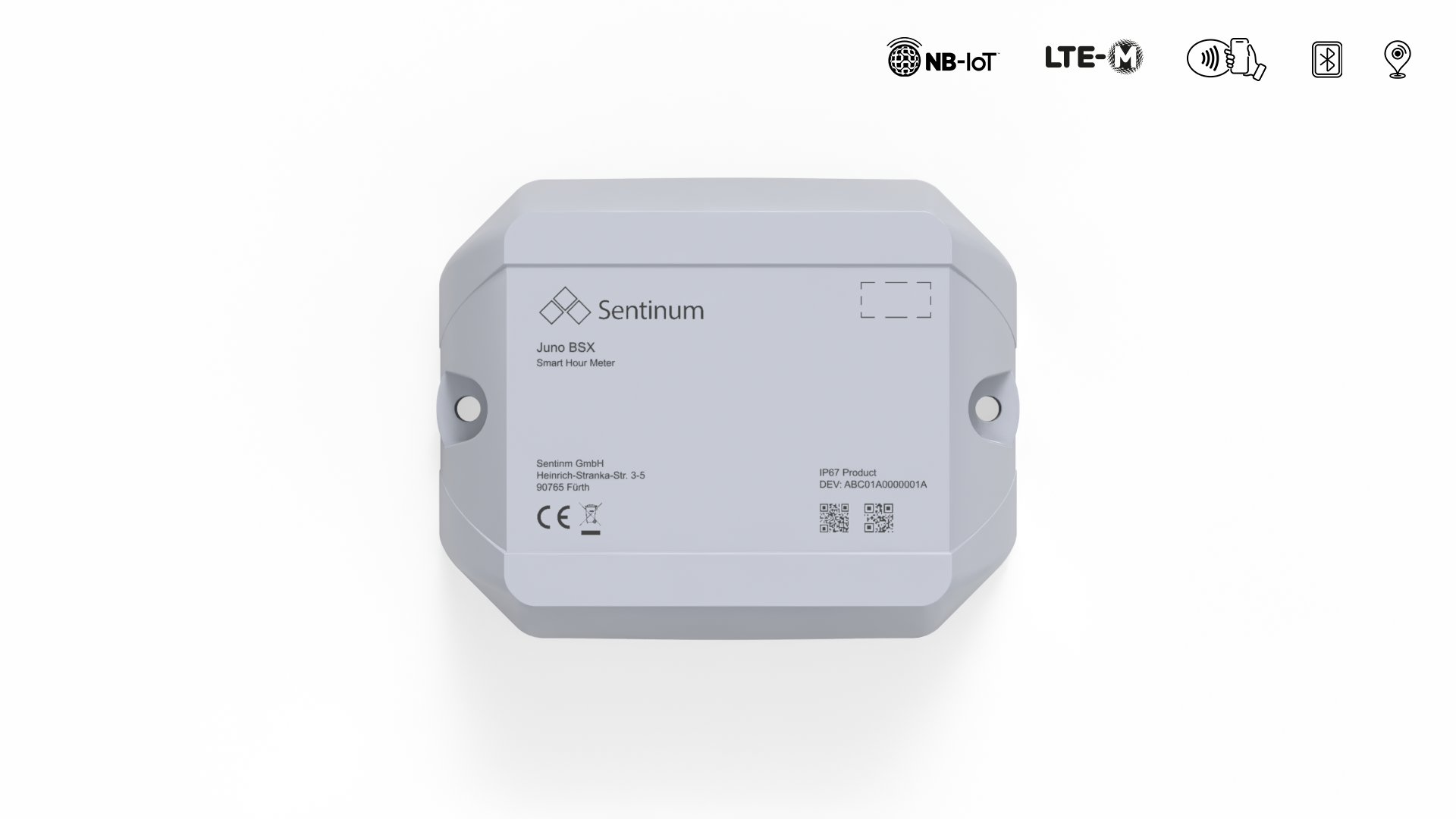 Juno IP69k operating hour counter Betriebsstundenzähler nb-iot, lte-cat-m1 front2