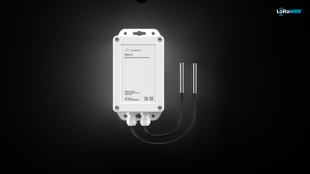 LoRaWAN® Helios Kabelfühler Temperatursensor x 2