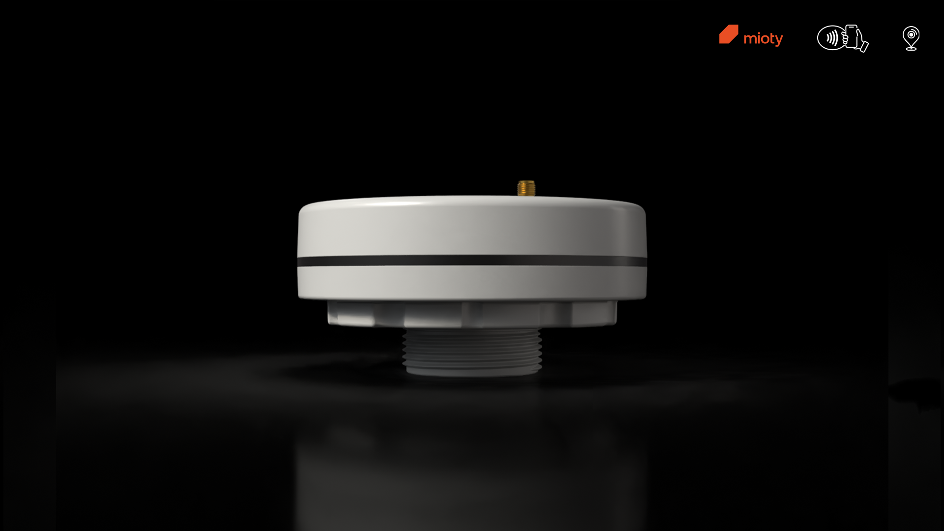 Radar Füllstandsensor mioty mit externer Antenne und SMA Anschluss