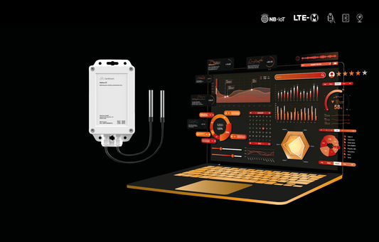 Temperaturmonitoring Helios NB-IoT, LTE-CAT-M1 Kabelfühler Temperatursensor x 2