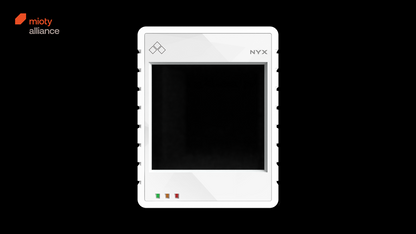 Ultraflacher solarbetriebener mioty Indoor Temperatur‑ und Luftfeuchtesensor